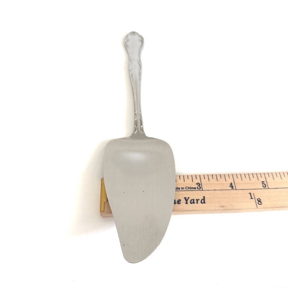 Vintage Capco Stainless Steel Japan Pie Cake Server Floral Handle 8.5" - Picture 12 of 12